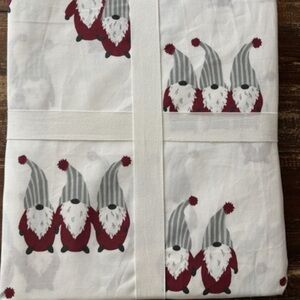 Pottery Barn Gnome Shower Curtain - Red and Gray